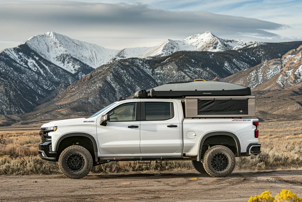 white with black tinted windows and roof rack