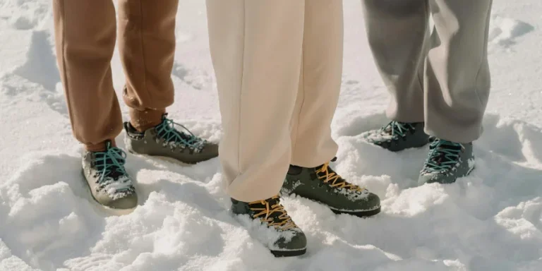 Person Standing on the White Snow