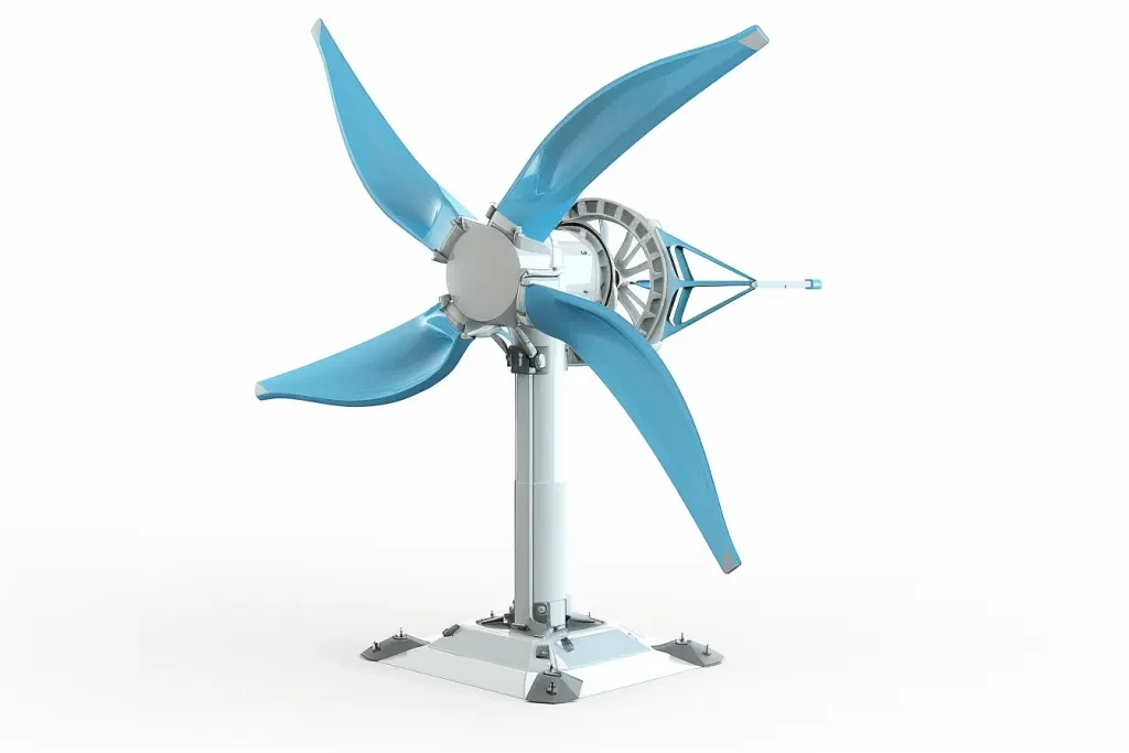 3D-model van windturbine