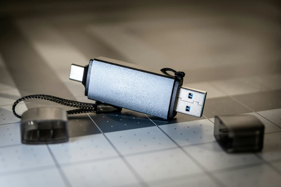 A Close-Up Shot of an OTG Flash Drive by Get Lost Mike