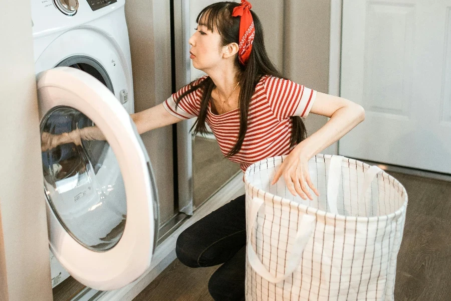 A Woman Doing Laundry