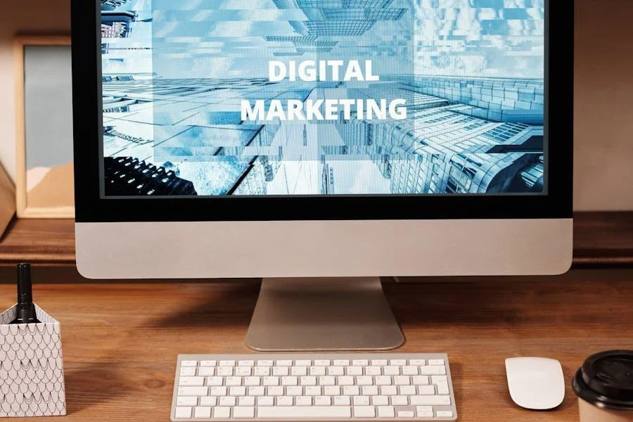 A digital marketing plan written on a macbook computer