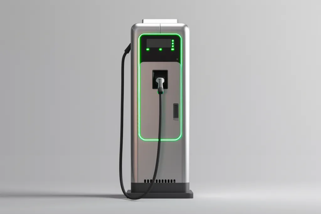 A new energy vehicle charging station, electric vehicles of all sizes can be charged at one time