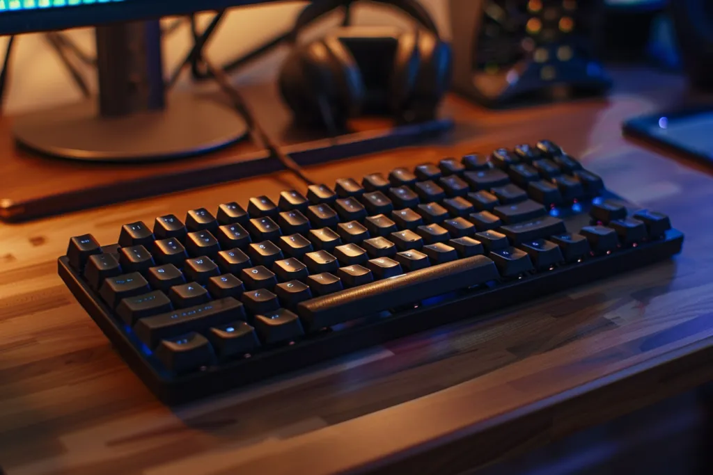 A very short mechanical keyboard with only three keys