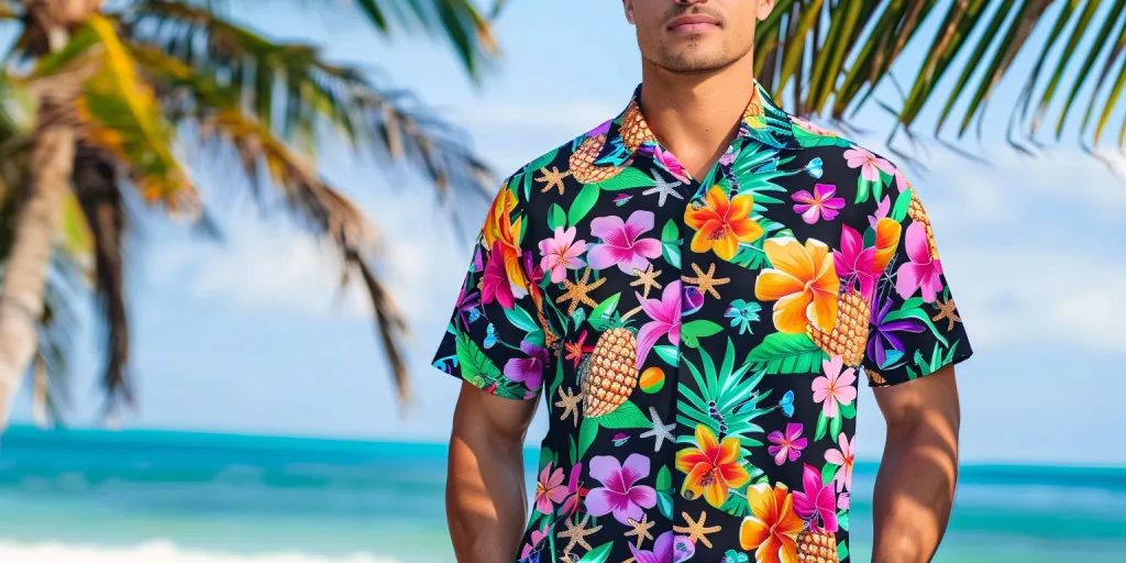 A vibrant Hawaiian shirt