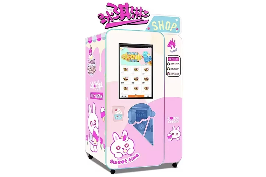 Automatic Frozen Food Ice Cream Vending Machine Frozen Ready Meal Vending Machine