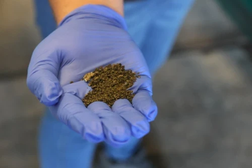 Battery-grade precursor cathode active material (pCAM) produced by the recycling unit in Atoka, Oklahoma.