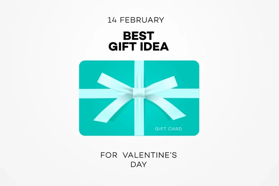 Best gift idea web banner for Valentines day, gift certificate