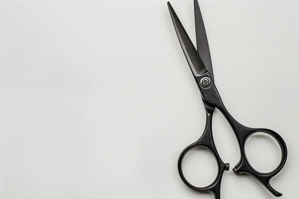 Black hair scissors