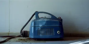 Soplador de aire azul