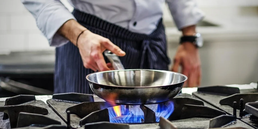 Chef controls the cooking process