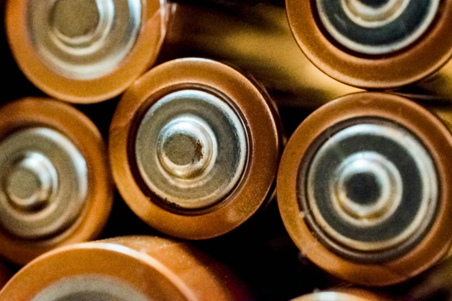 Close-up Photo of Batteries
