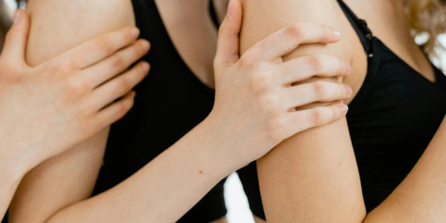 Close up of Women in Tops