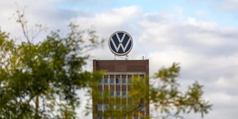 Close-up shot of Volkswagen