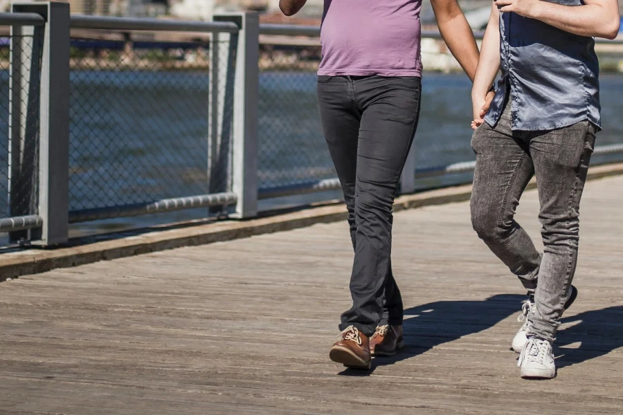 Couple Walking and Holding Hands