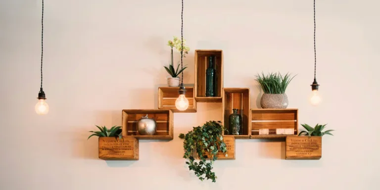 Crates Mounted On Wall