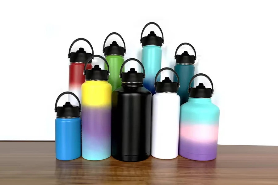 Double Wall Drink Water Bottle Vacuum Flasks Insulated Stainless Steel Sports Thermoses Hiking Camping Jug in Travel