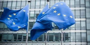 European flags.