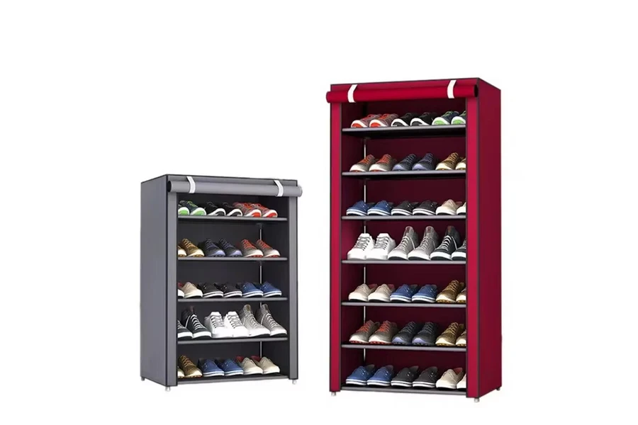 FF316 Standing Shoe Cabinet with Nonwoven Dustproof Cover