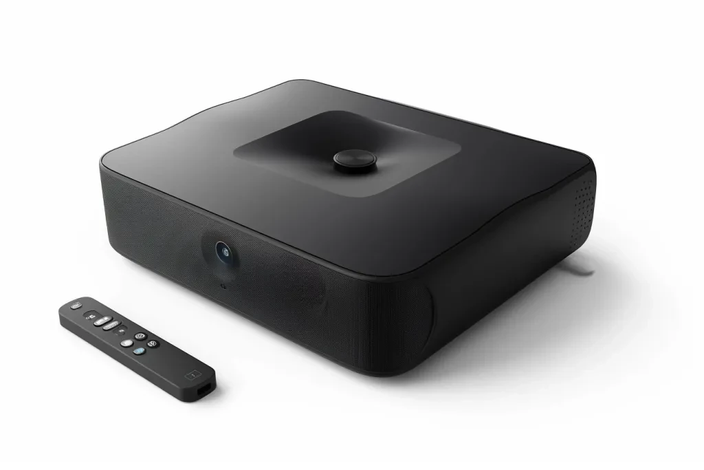 Flat projector with black color