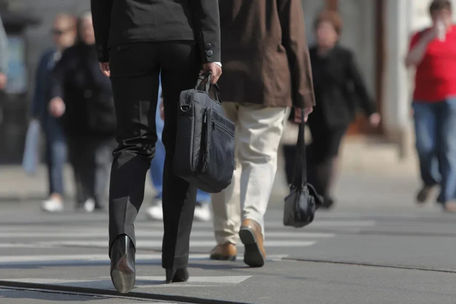 Image of a businesswoman's lower body