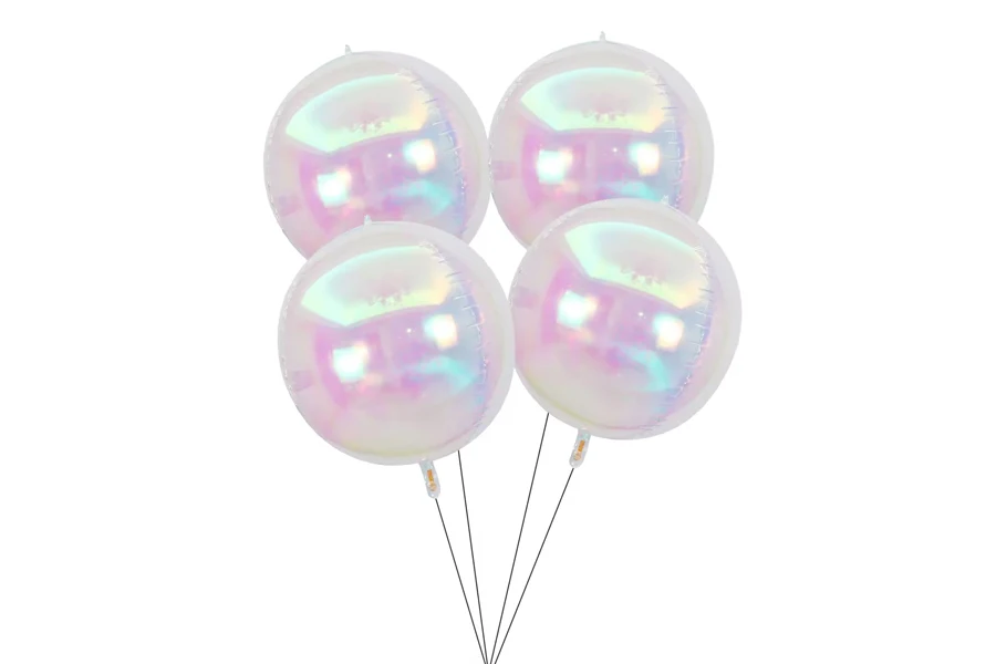 Iridescent 4D Ball Balloons