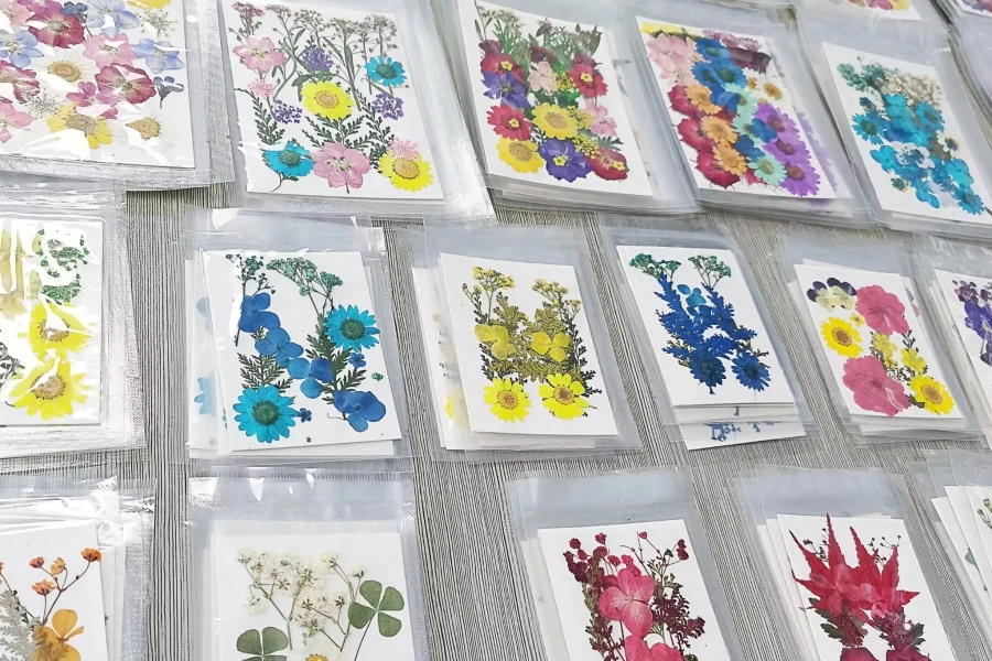 M031 Handicraft Flower Press Bulk Mixed Pack Fresh Real Pressed Natural Dried Flowers Dried Pressed Flower for Resin