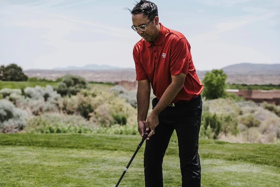 Man Playing Golf