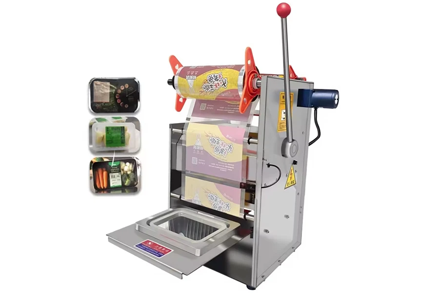 Manual Desktop Fast Food Tray Sealing Machine Tray Sealer Packaging Machine