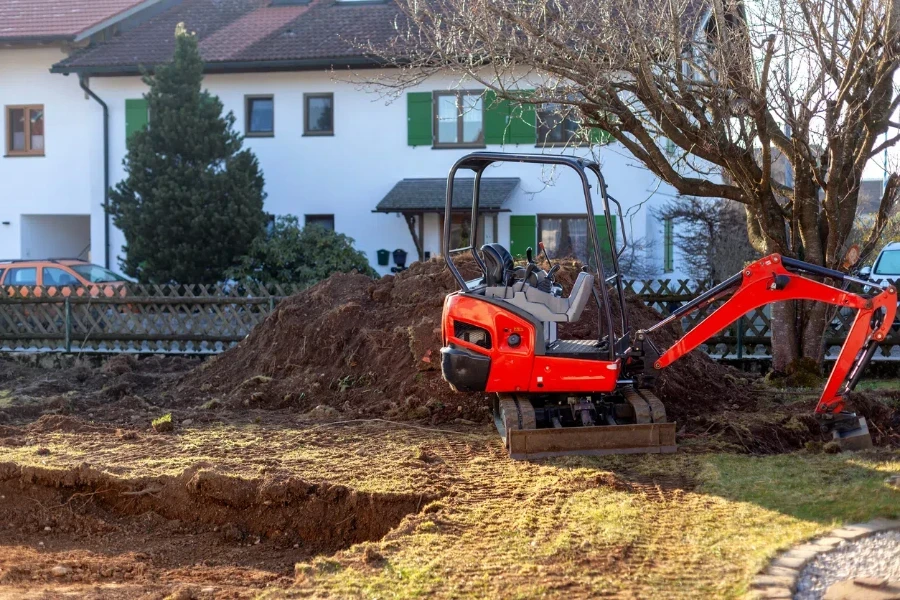 Mini excavators 