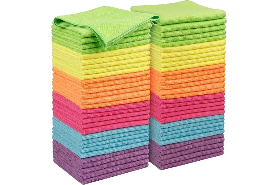 Multiple Colors Microfiber Cleaning Cloths