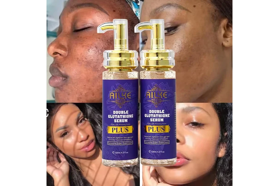 Organic Glow Beauty Niacinamide Hydrating Anti-Aging Gold Skincare Anti Wrinkle Face Serum For Skin OEM