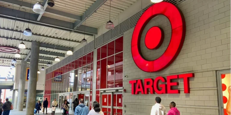 People walking in front of Target