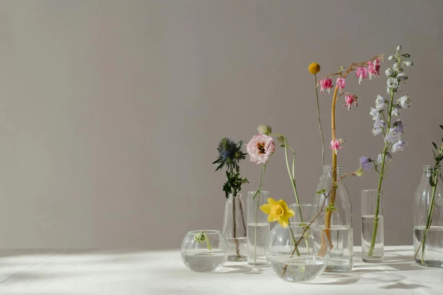 Photo of Flowers in Glass Vase With Water