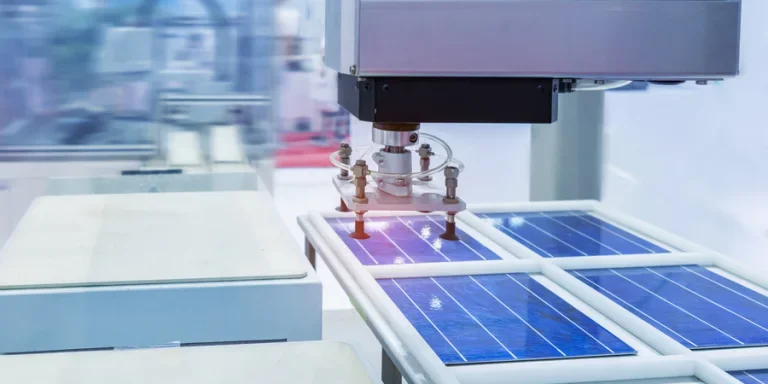 Production of solar panels
