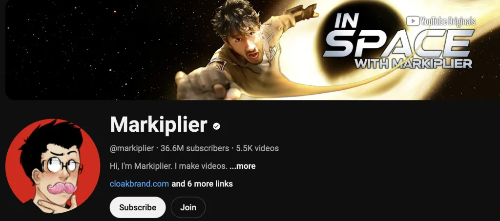 Screenshot from Markiplier’s YouTube