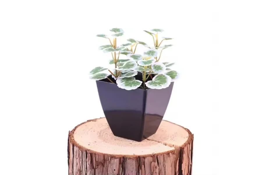 Small Artificial Plastic Bonsai Potted Plant