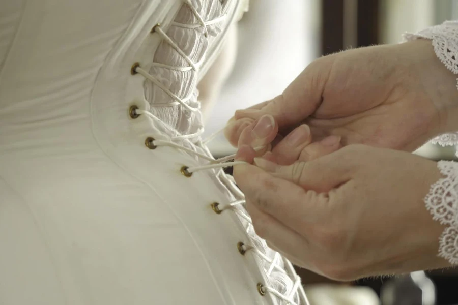 The corset minidress for women