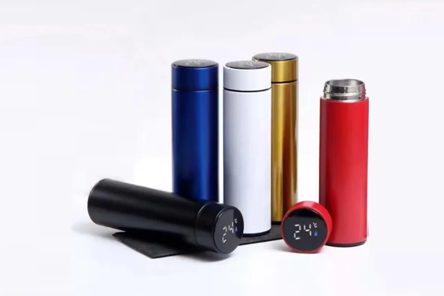 Travel Tumbler Smart LED Temperature Display Metal Insulation Water Bottles Thermos Stainless Steel Intelligent Vacuum Flask