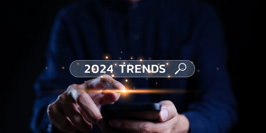 Trends 2024 year concept