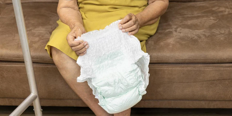 Urinary Incontinence in elderly and changing diaper