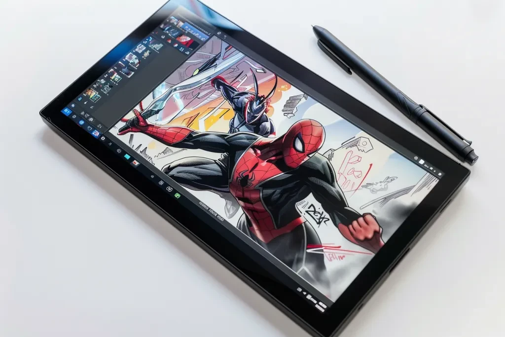 Wacom drawing tablet with pen