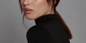 Woman in minimalism style