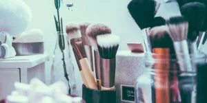 A collection of makeup items