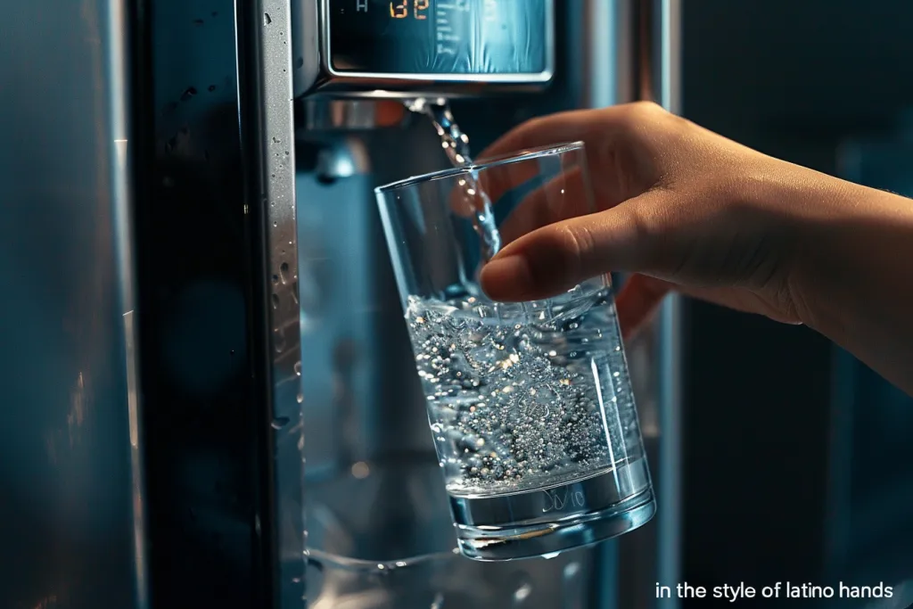 a drinking tap in a modern water machine