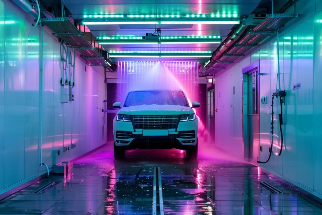 A car wash machine