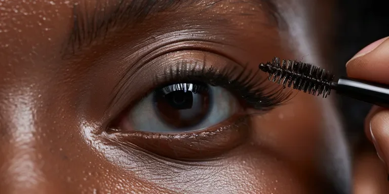 woman's eye with long luscious lashes