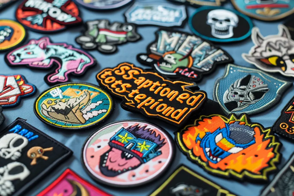 A collection of embroidered patches