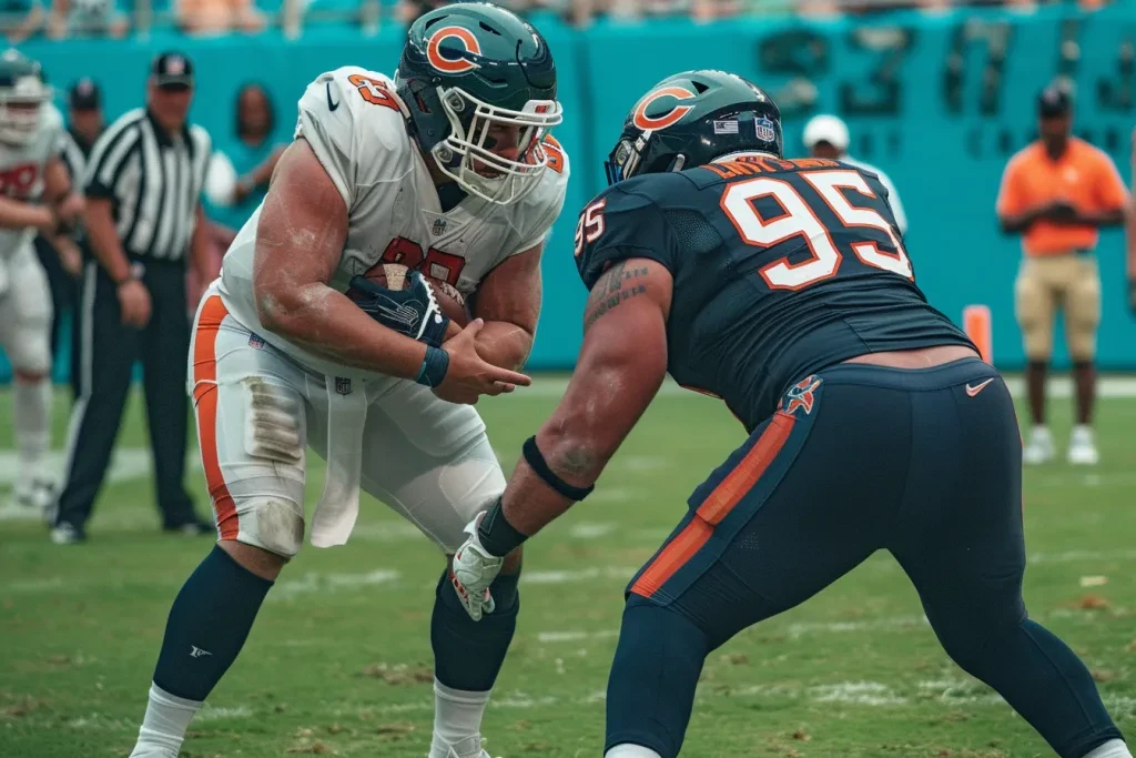 players with football shoulder pads
