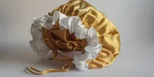 The gold satin bonnet